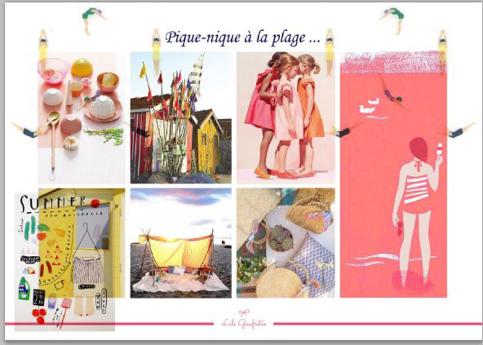  Ambiance Lilly Gaufrette Pique nique à la plage 